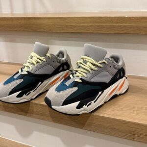 Adidas Yeezy Label with White and Gray